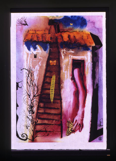 Сальвадор Дали. Иллюстрация к книге Льюиса Кэррола "Алиса в Стране Чудес". 1969 год